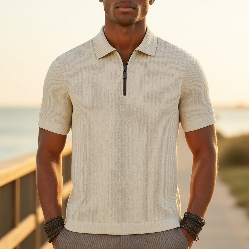 Milan Rib Mesh Polo
