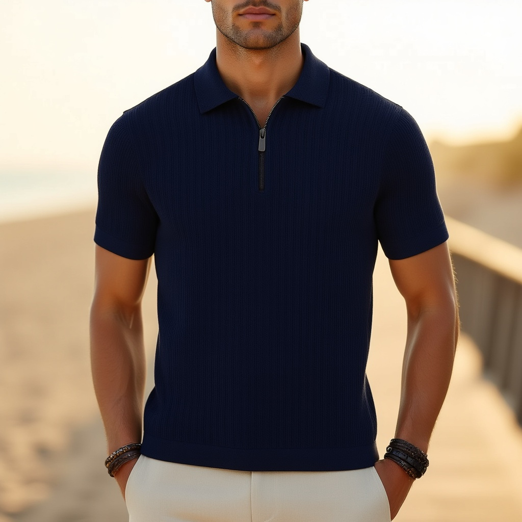Milan Rib Mesh Polo