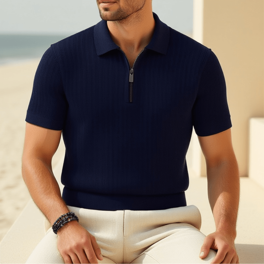 Milan Rib Mesh Polo