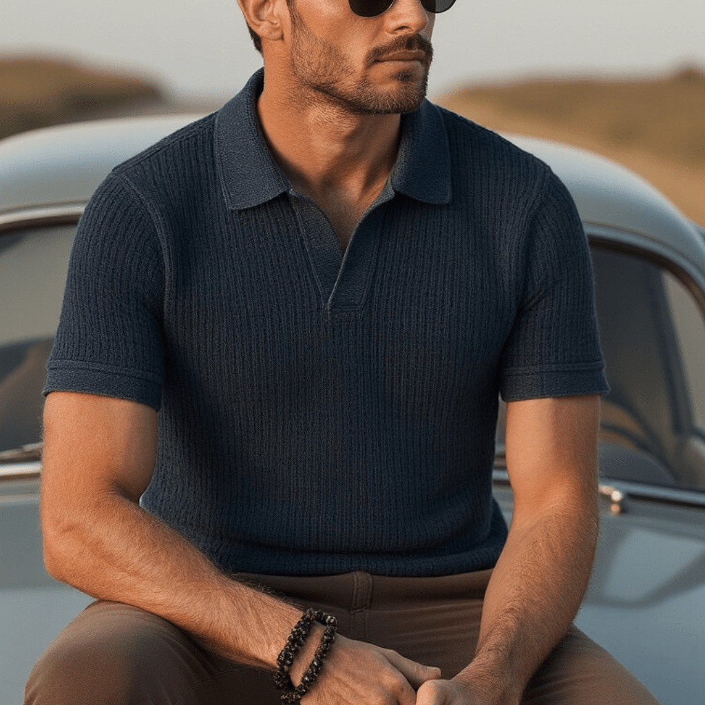 Tokyo Basket Knit Polo